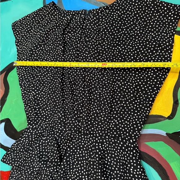 Vintage All That Jazz Black and White Classic Mini Peplum Dress - Picture 6 of 11